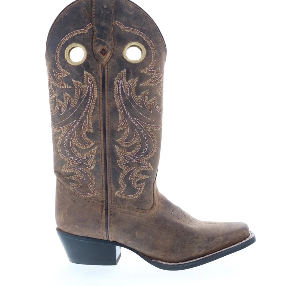 Stylish Brown Western Heeled Boots